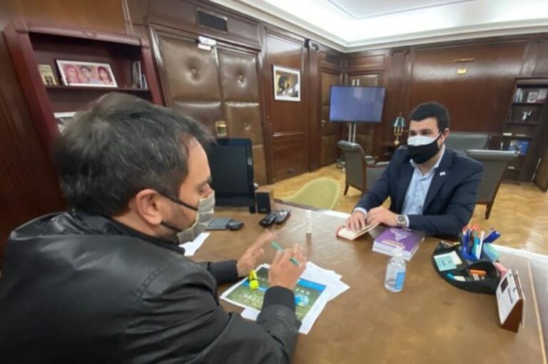 Cleri se reunió con el ministro Cabandié. Gentileza.