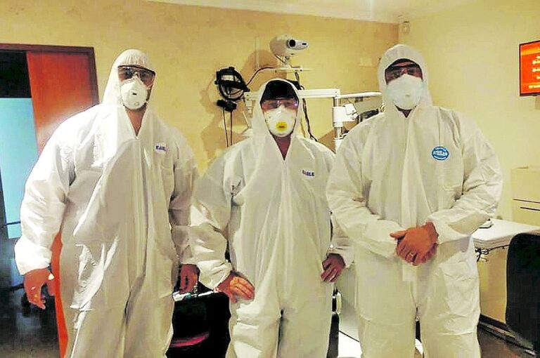 Los oftalmólogos acentúan sus cuidados para respetar todas las indicaciones de bioseguridad y así evitar posibles contagios.