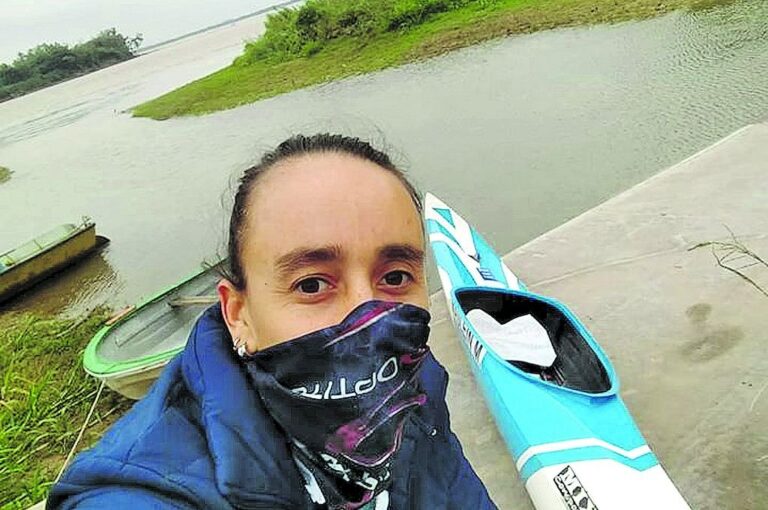 La paranaense Micaela Maslein retomó entrenamientos en el Paraná. Junto con Magdalena Garro integró el K4 que ganó el bronce en los 500 metros de Lima 2019.