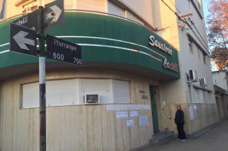 El fallecido estaba internado en el sanatorio Castelli. Mirador Provincial.
