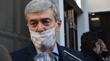 Walter Agosto fue hasta el anexo de Diputados a la reunión con la comisión de Presupuesto y Hacienda. Flavio Raina.