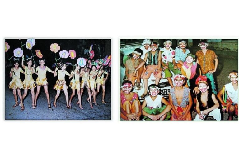 Niños disfrazados para el carnaval.