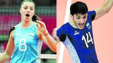Izquierda: Victoria Michel Tosi se muda a la Bundesliga alemana con la expectativa de ganarse un lugar en Las Panteras en Tokio 2021.Derecha: Luciano Vicentín buscará destacarse en la competitiva Liga de Polonia y seguir en proceso de selección.