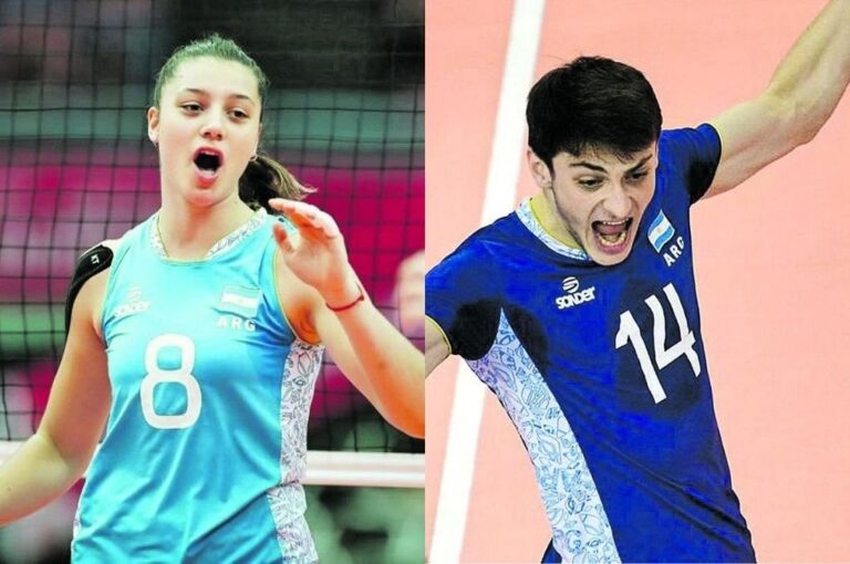 Izquierda: Victoria Michel Tosi se muda a la Bundesliga alemana con la expectativa de ganarse un lugar en Las Panteras en Tokio 2021.Derecha: Luciano Vicentín buscará destacarse en la competitiva Liga de Polonia y seguir en proceso de selección.