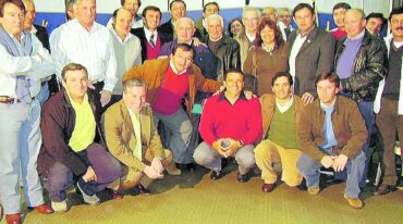 Los dirigentes del Consejo Provincial del Deporte (COPRODE) en tiempos de 'romanticismo' dirigencial.