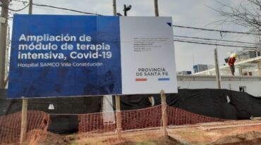 La obra consta de dos módulos de terapia intensiva anexo al Hospital Dr. Juan E. Milich de Villa Constitución
