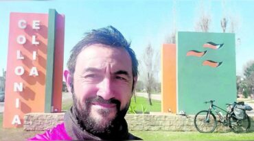 En su travesía Leandro cruzó por Aldea San Antonio