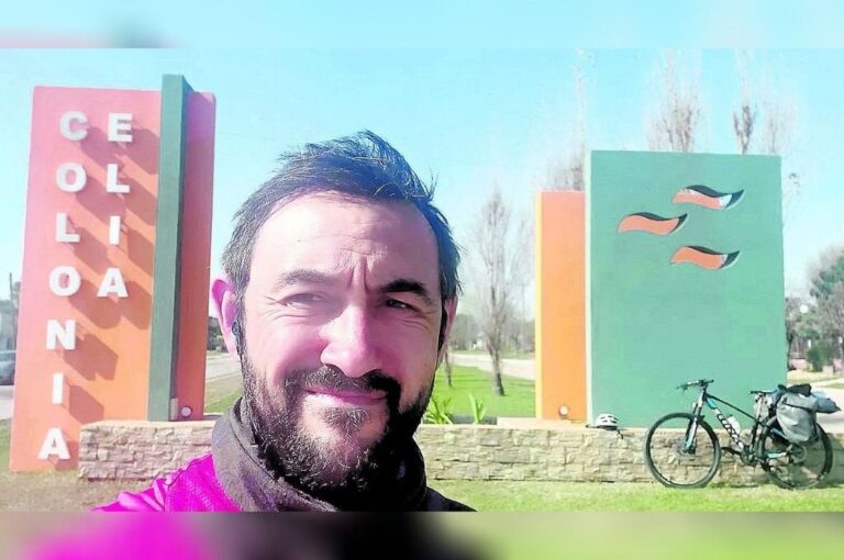 En su travesía Leandro cruzó por Aldea San Antonio