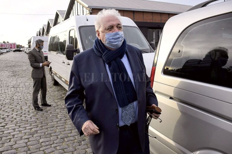 Ginés González García durante si visita a Rosario este viernes. Marcelo Manera