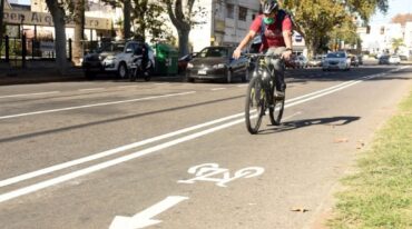 Rosario extendió su red de ciclovías temporarias con 34 nuevos kilómetros. Gentileza: prensa Municipalidad de Rosario.