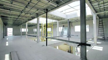 Así están las obras hoy en el Centro Cultural.