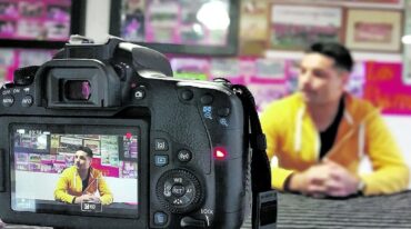 Entrevista para el documental al volante central  Paolo Ciarroca