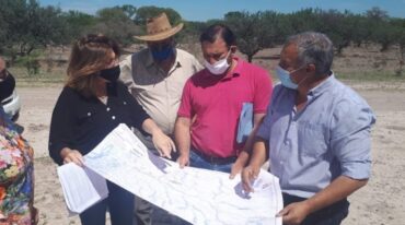 En el territorio. La ministra Frana estuvo en Villa Guillermina