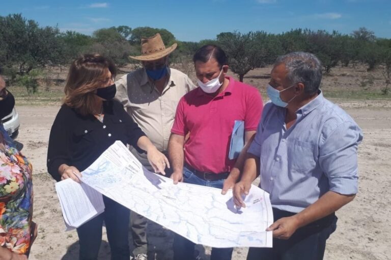 En el territorio. La ministra Frana estuvo en Villa Guillermina