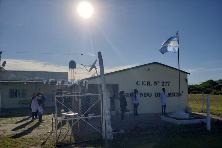 Nueva normalidad. Los alumnos de la escuela rural