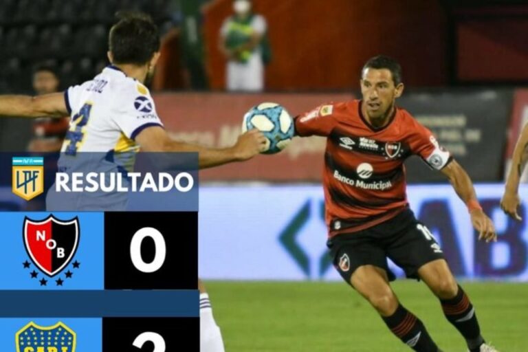 Newell's perdió en el estadio Bielsa ante el poderoso Boca Juniors. Gentileza: prensa Liga Profesional de Fútbol.