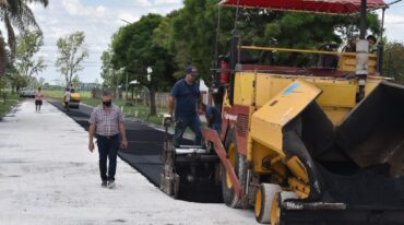 Asfalto nuevo para el barrio Barracas. Gentileza.