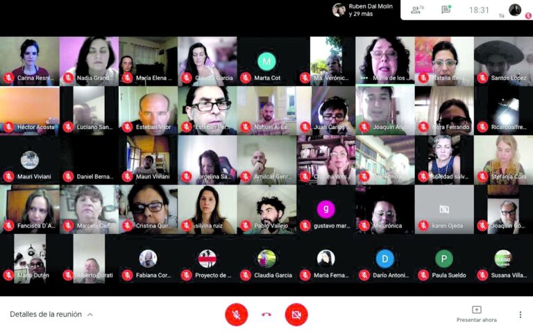 El encuentro virtual contó con la participación de artistas y legisladores.