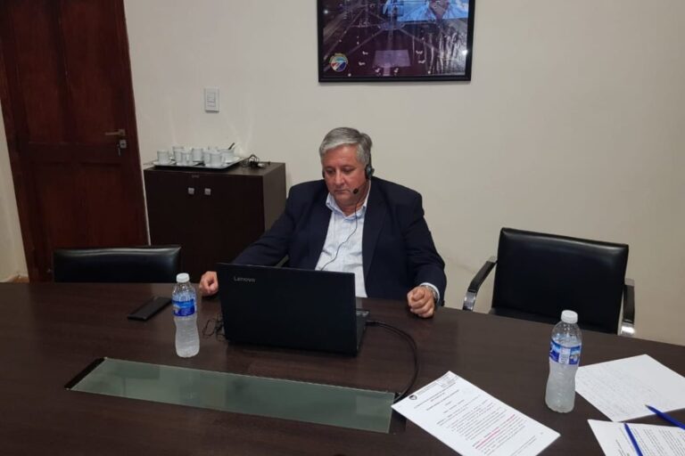 Amaro González es el presidente del Foro de Localidades Portuarias Santafesinas. Gentileza.