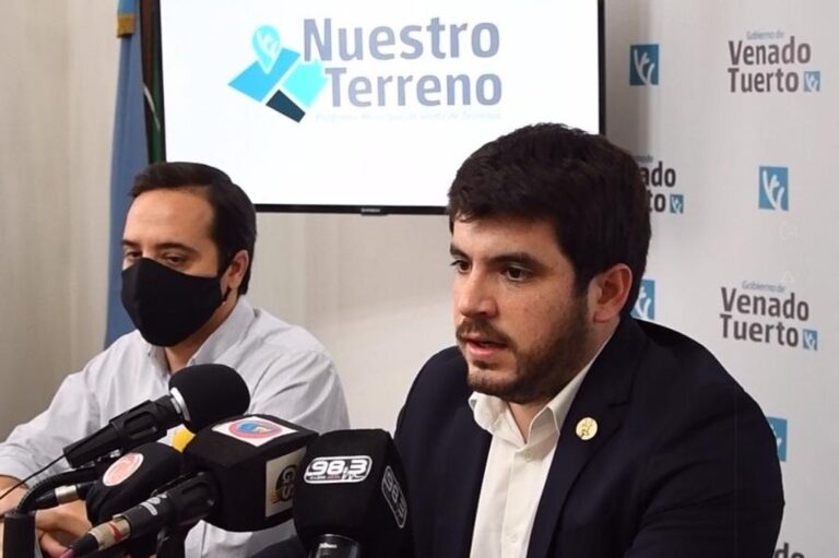 Presentación. El mandatario venadense presentó el alcance del programa. gentileza Mun. de Venado Tuerto