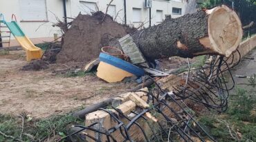 Hubo destrozos masivos en diversos sectores del ejido urbano. Mirador Provincial