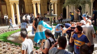 Descontrol total en el interior de Casa Rosada. Gentileza