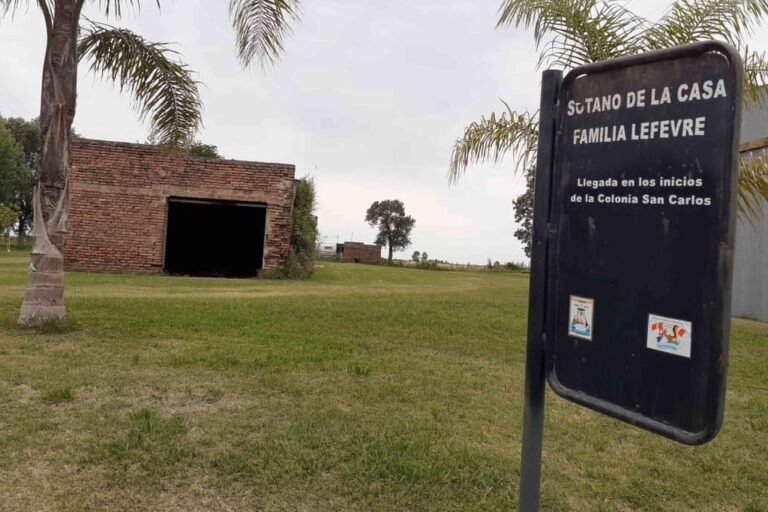Aquí se puede observar el patio del lugar donde estaba ubicada