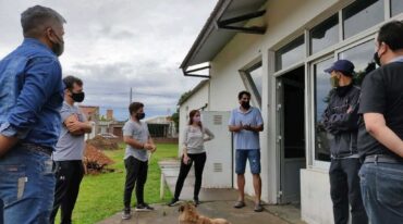 El diputado Cándido reunido días atrás con autoridades del Club Atletico Empalme Villa Constitución Gentileza