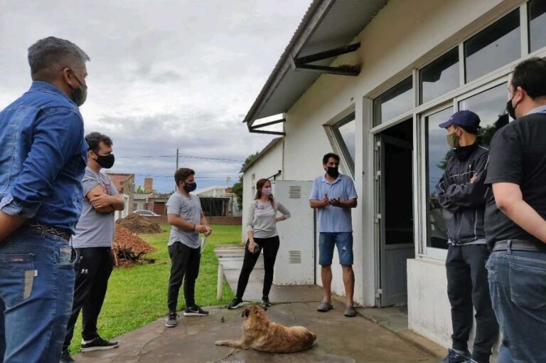 El diputado Cándido reunido días atrás con autoridades del Club Atletico Empalme Villa Constitución Gentileza