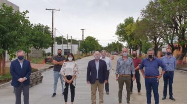 En San Guillermo. Autoridades locales