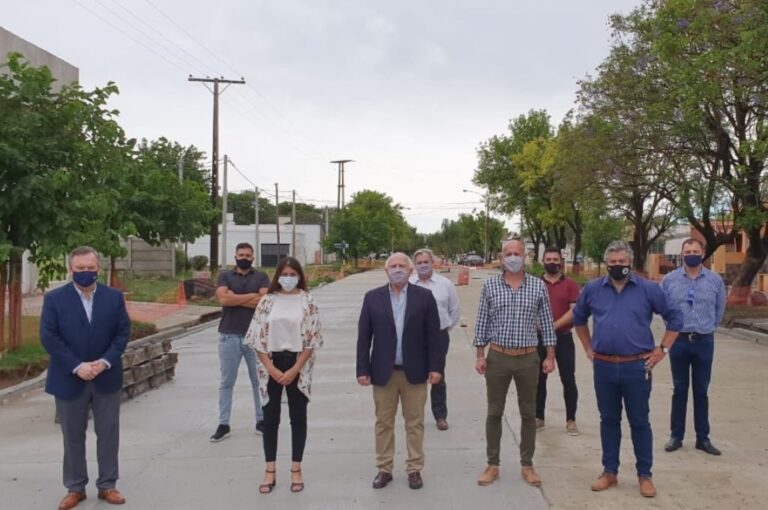 En San Guillermo. Autoridades locales