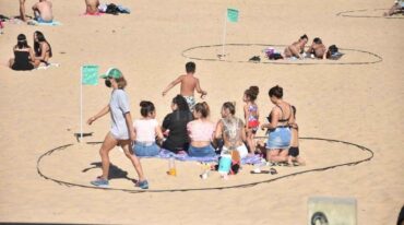 Protocolos. Lo que rige hoy en las playas de la ciudad son las medidas sanitarias por la pandemia