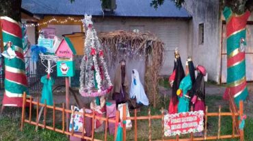 La escena simboliza el nacimiento de Jesús
