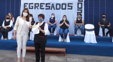 En el final de año también se realizó la entrega de certificados a 150 estudiantes de los cursos de Formación Profesional y Laboral.