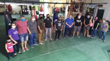 El gimnasio de Ministerio fue la sede donde se confeccionó la flamante comisión directiva de la nueva Comisión Municipal de Boxeo. Gentileza Raúl Digiovani