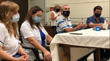 Las autoridades que integran la Junta de Defensa Civil de San Cristóbal