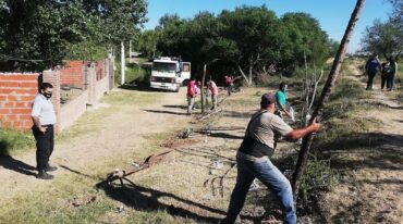 La situación fue detectada sobre el final de la calle principal del distrito