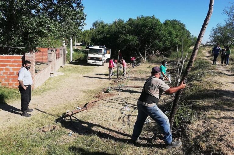 La situación fue detectada sobre el final de la calle principal del distrito