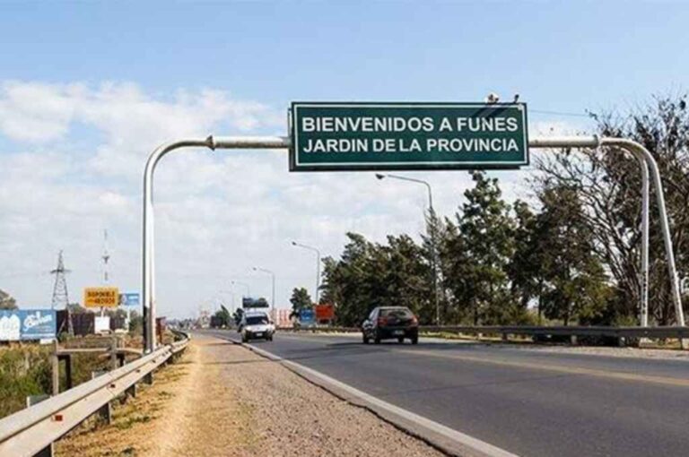 Entrada a Funes. Gentileza