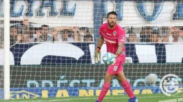 Jorge Broun en su paso por Gimnasia y Esgrima de La Plata. Gentileza