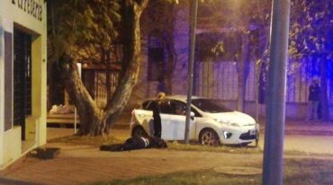 El "Coto" Medrano fue ejecutado frente a su pareja y su pequeño hijo. Gentileza: Baigorria Informa.