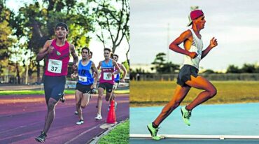 Van Der Hock en el marco de una competencia en el 100° Campeonato Nacional de Mayores 2020. 'Mis proyectos están enfocados a largo plazo y sueño con participar de los Juegos Olímpicos en algún momento'