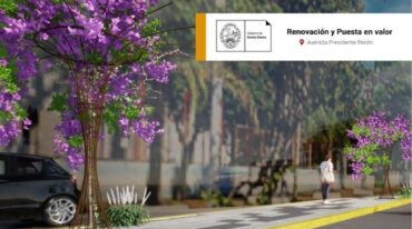 Imagen virtual de cómo quedará la avenida con la puesta en valor. Gentileza Prensa Municipalidad de Santa Elena
