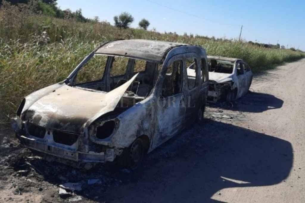 Los autos incendiados. Gentileza