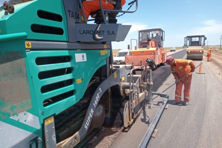 Se están ejecutando obras sobre la ruta provincial 28-S. Gentileza: prensa Gobierno de Santa Fe.