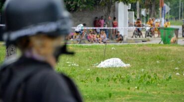 La víctima fue ultimada en las inmediaciones del cementerio. Marcelo Manera.