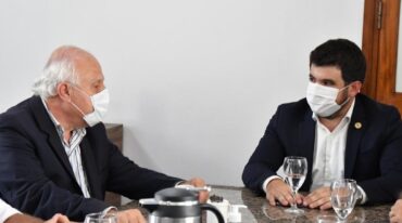 Miguel Lifschitz junto a Leonel Chiarella. Gentileza