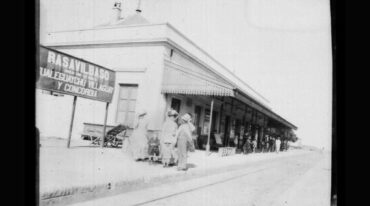 La estación de trenes en Basavilbaso