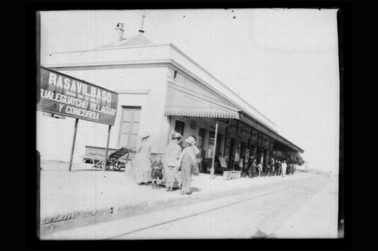 La estación de trenes en Basavilbaso