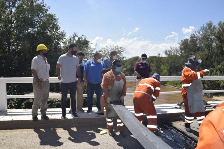 La recorrida del presidente comunal de Timbúes